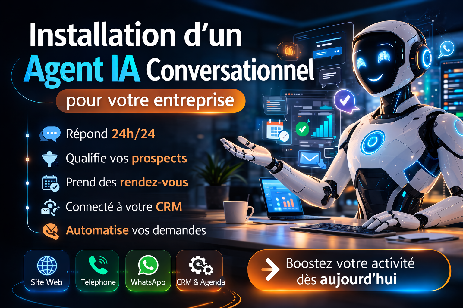 Installation d’un Agent IA Conversationnel pour votre entreprise